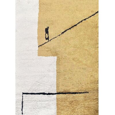 Tapis design avec franges BABEL