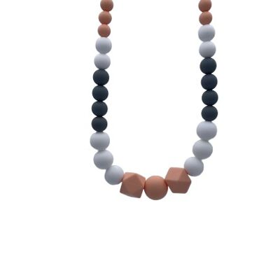 Breastfeeding Sensory Necklace - Maxi Poosh Trio Peach