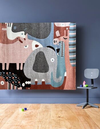 Tapis enfant PUZZLE ANIMAUX 2