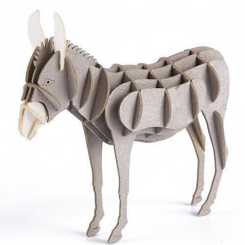 Papiermodell Esel