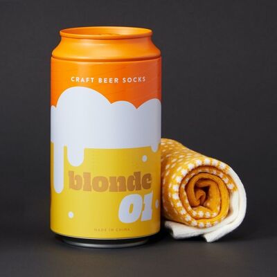 Blonde (Yellow) Craft Beer Socks
