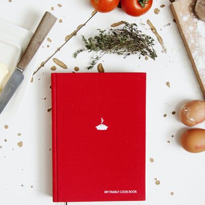 Libro de cocina rojo (francés) My Family