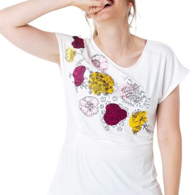 T-shirt blanche TOP BLANCO MANGA CORTA "TITILANTE"