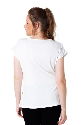 T-shirt blanche TOP MANCHES COURTES BLANC "TITILANTE" 3