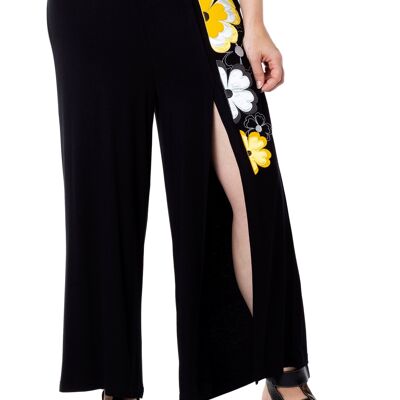 Pantalon noir PANTALONE PALAZZO NERO "OCASO"