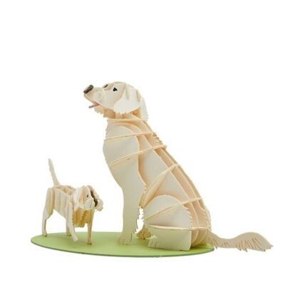 Paper Model Golden Retriever Dog
