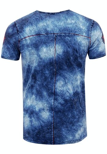 T-Shirt Couleur Tie Dye Look Batik Délavé Chemise Homme avec Imprimé Avant Gras S M L XL XXL 3XL Coupe Décontractée Streetwear 15156-1 2