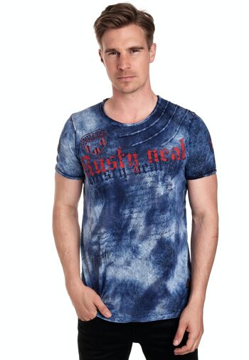 T-Shirt Couleur Tie Dye Look Batik Délavé Chemise Homme avec Imprimé Avant Gras S M L XL XXL 3XL Coupe Décontractée Streetwear 15156-1 3