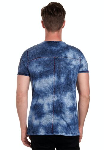 T-Shirt Couleur Tie Dye Look Batik Délavé Chemise Homme avec Imprimé Avant Gras S M L XL XXL 3XL Coupe Décontractée Streetwear 15156-1 4