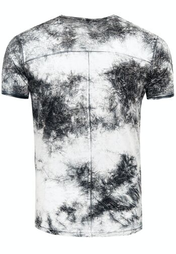 T-Shirt Couleur Tie Dye Look Batik Délavé Chemise Homme avec Imprimé Avant Gras S M L XL XXL 3XL Coupe Décontractée Streetwear 15156-1 14