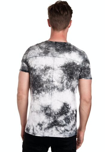 T-Shirt Couleur Tie Dye Look Batik Délavé Chemise Homme avec Imprimé Avant Gras S M L XL XXL 3XL Coupe Décontractée Streetwear 15156-1 16