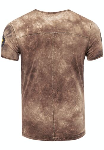 T-Shirt Couleur Tie Dye Look Batik Délavé Chemise Homme avec Imprimé Avant Gras S M L XL XXL 3XL Coupe Décontractée Streetwear 15156-1 22