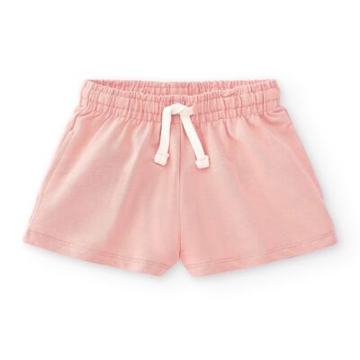Pantaloncini sportivi rosa da bambina SUAVES