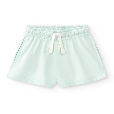 Girl's aquamarine sporty shorts SUAVES