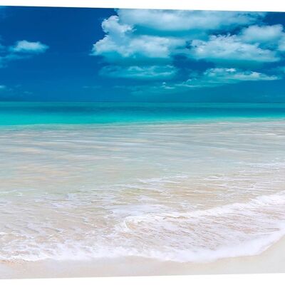 Quadro fotografico, stampa su tela: Spiaggia tropicale, Cayo Largo, Cuba