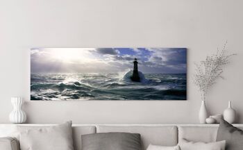 Phares et Mer Impression d'Art Photographique sur Toile : Jean Guichard, Phare d'Ar-Men, Mer d'iroise 3