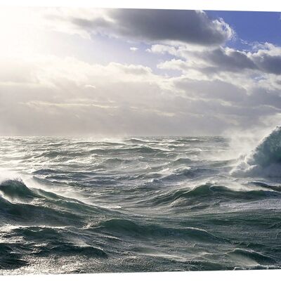 Lighthouses and Sea Photographic Art Print on Canvas: Jean Guichard, Phare d'Ar-Men, Mer d'iroise