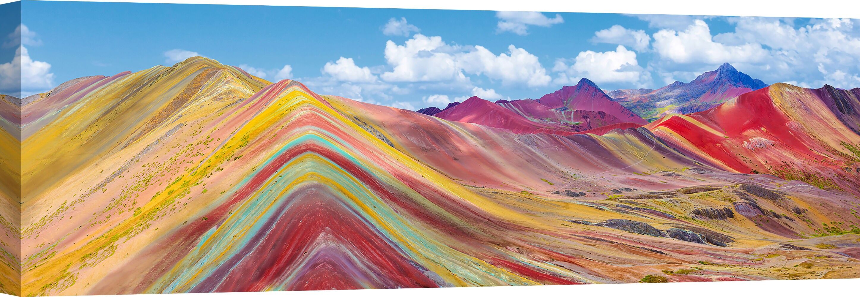 Fotomalerei, Druck auf Leinwand: Pangea Images, The Rainbow Mountain of Vinicunca, Peru