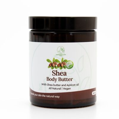 Shea-Körperbutter (parfümfrei) - 180 ml