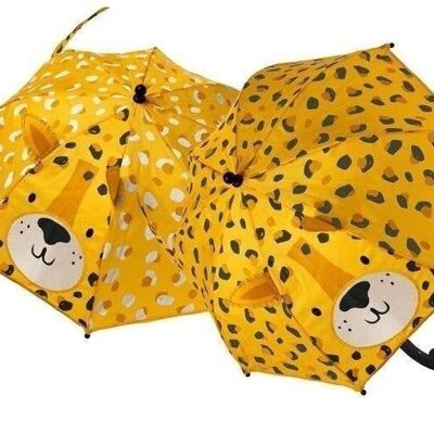 Paraguas de leopardo modelo 3d