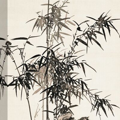 Quadro giapponese, stampa su tela: Baiitsu Yamamoto, Bambù