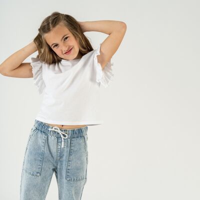 Girl's white T-shirt CALLALA