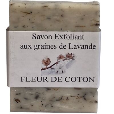 Handmade Exfoliating Soap 125 g Cotton Flower