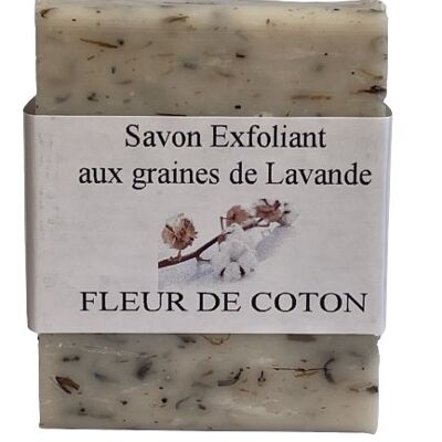 Jabón Exfoliante Artesanal 125 g Flor de Algodón