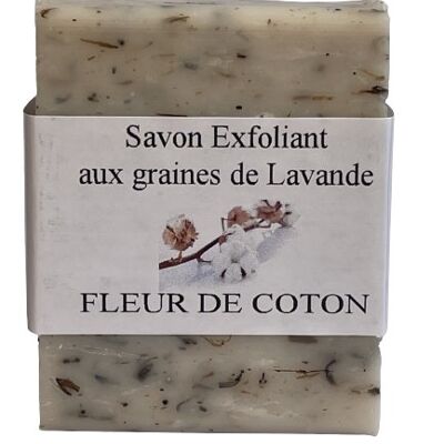 Handmade Exfoliating Soap 125 g Cotton Flower
