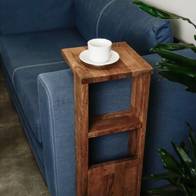 Wooden sofa side table