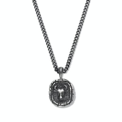 Frank 1967 necklace zodiac 60cm antique black