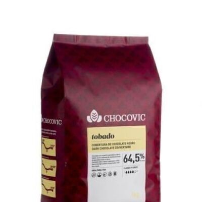 CHOCOVIC -  TOBADO (couv noir cacao 64,5% beurre 36,5%)