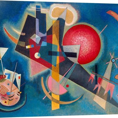 Cuadro abstracto, impresión en lienzo: Wassily Kandinsky, Im Blau