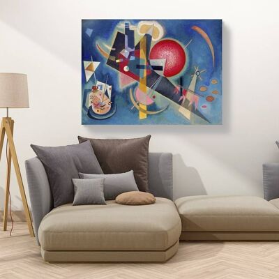 Abstract painting, canvas print: Wassily Kandinsky, Im Blau