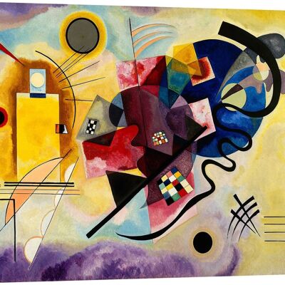 Quadro astratto, stampa su tela: Wassily Kandinsky, Yellow, Red & Blue