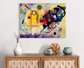 Peinture abstraite, impression sur toile : Wassily Kandinsky, jaune, rouge et bleu 2