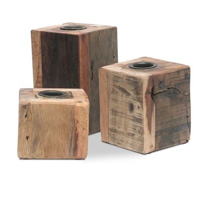 Candlestick Cube set of 3