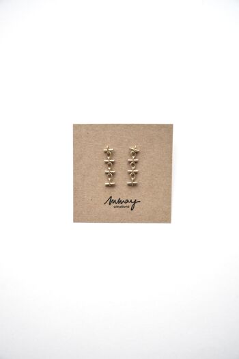 Les Essentiels - Boucles d'oreilles - Rond et tiret L