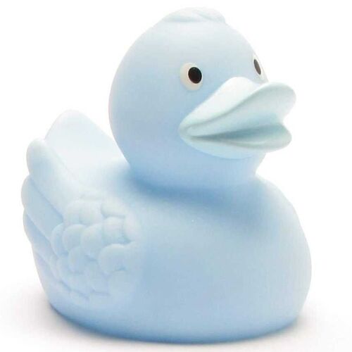 Badeente pastell-blau - Gummiente