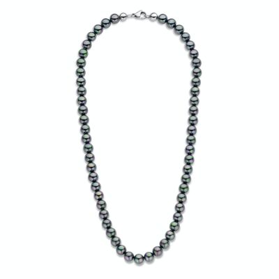 Frank  1967 steel necklace with pearls 8mm IPS