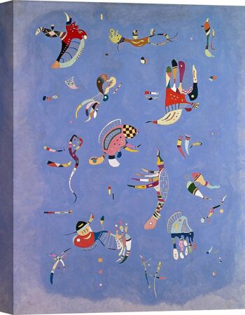 Peinture abstraite, impression sur toile : Wassily Kandinsky, Blue Sky 1