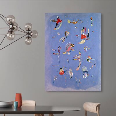 Cuadro abstracto, impresión en lienzo: Wassily Kandinsky, Cielo azul