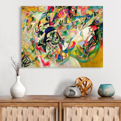 Pintura abstracta, impresión en lienzo: Wassily Kandinsky, Composición No. 7