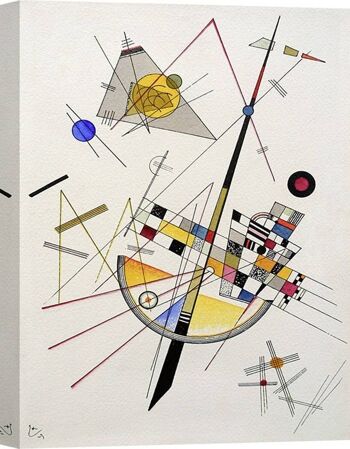 Peinture abstraite, impression sur toile : Wassily Kandinsky, Delicate Tension 1