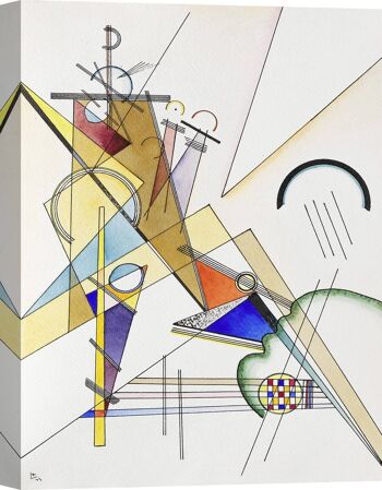 Peinture abstraite, impression sur toile : Wassily Kandinsky, Gewebe 1