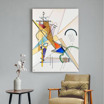 Abstract painting, canvas print: Wassily Kandinsky, Gewebe