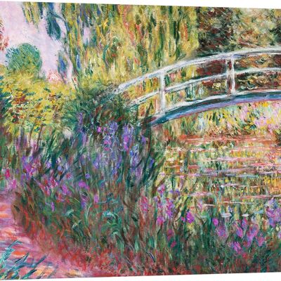 Museum Quality Canvas: Claude Monet, The Japanese Bridge, Water Lily Pond (detail)