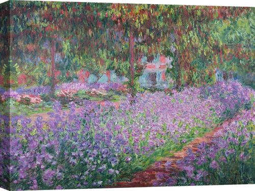 Quadro su tela di qualità museale: Claude Monet, Il giardino dell'artista a Giverny