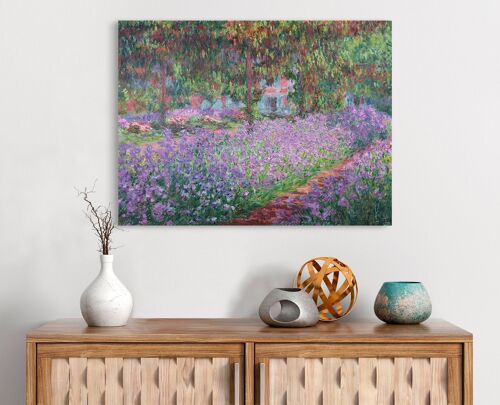 Quadro su tela di qualità museale: Claude Monet, Il giardino dell'artista a Giverny