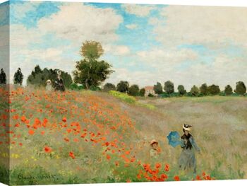 Art de toile de qualité musée : Claude Monet, coquelicots 1